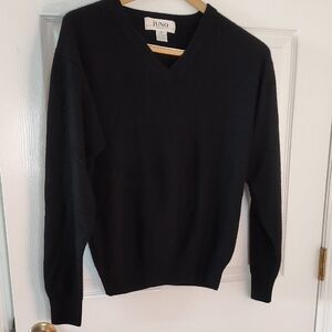 Juno Women's Black Crew Neck Sweater